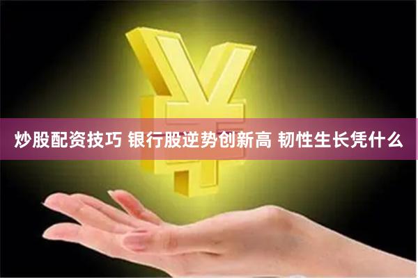 炒股配资技巧 银行股逆势创新高 韧性生长凭什么