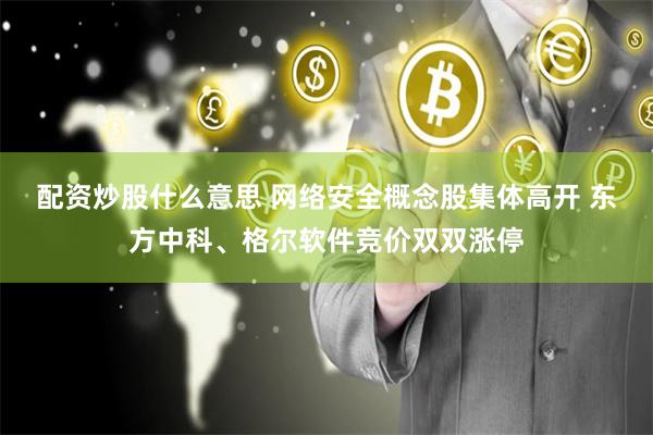 配资炒股什么意思 网络安全概念股集体高开 东方中科、格尔软件竞价双双涨停